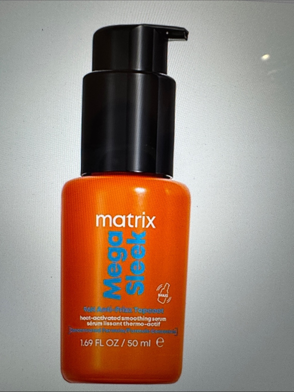 Matrix Mega Sleek 96h Anti-Frizz Topcoat Hair Serum 1.7 oz